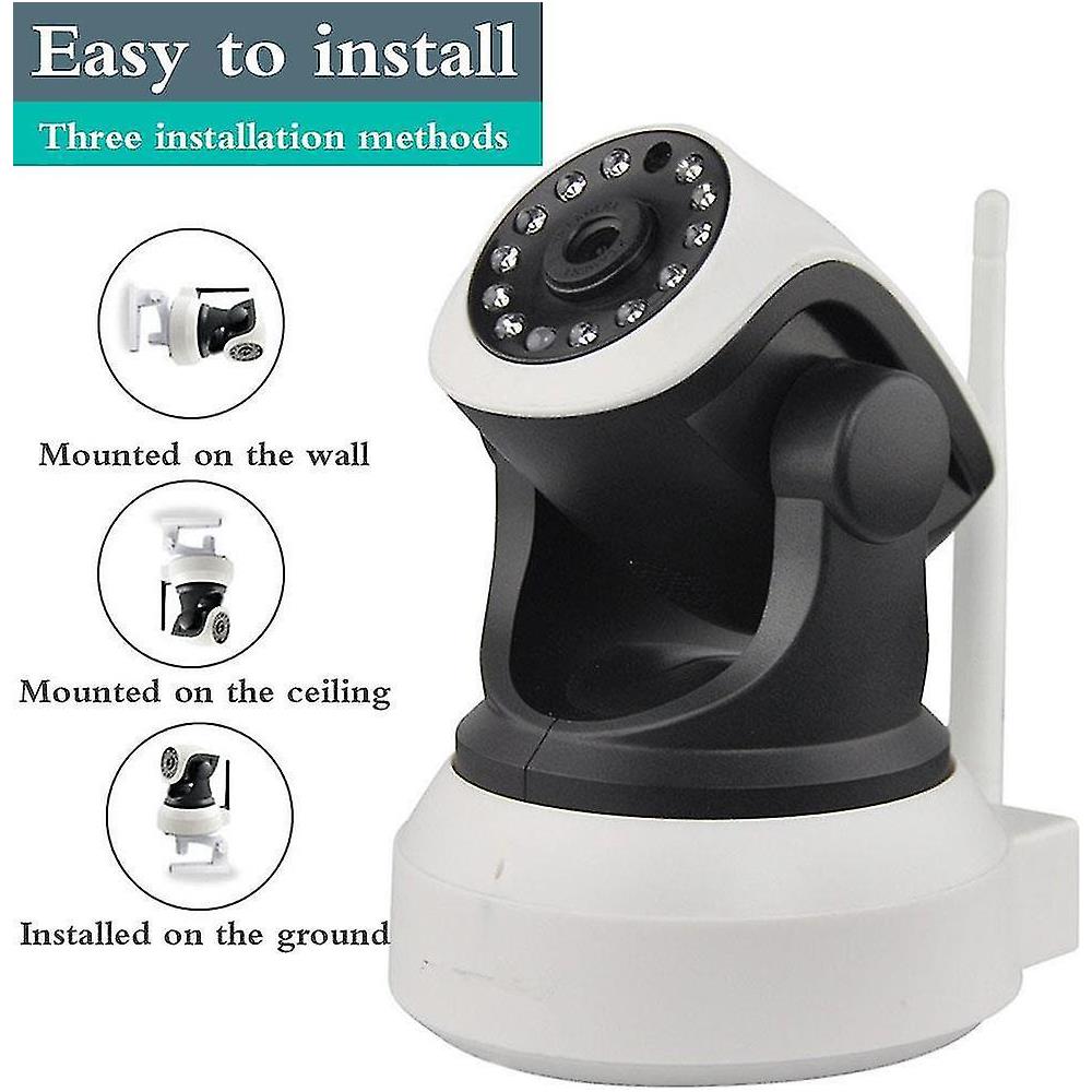 Telecamere Wireless Wi Fi Security Camera Tilt Ip Network Surveillance Webcam - Foto 5