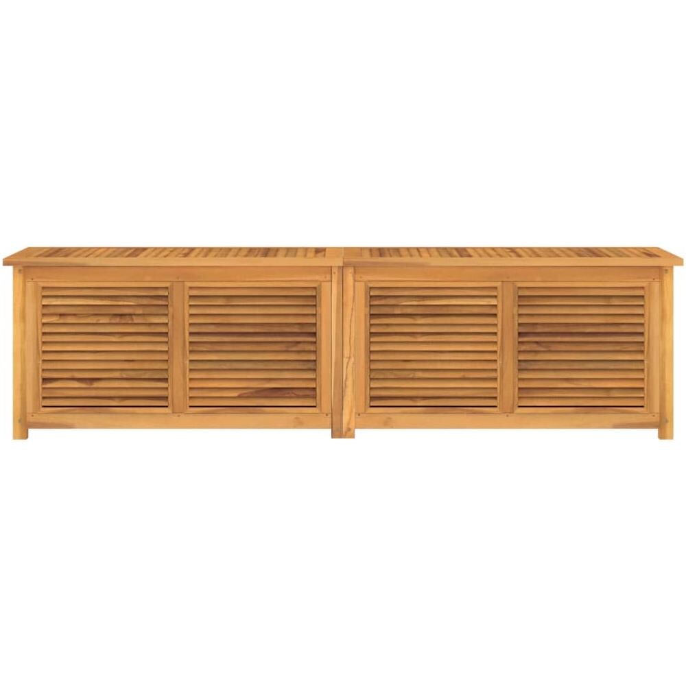 Contenitore Giardino Con Borsa 200x50x53cm Legno Massello Teak - Foto 3