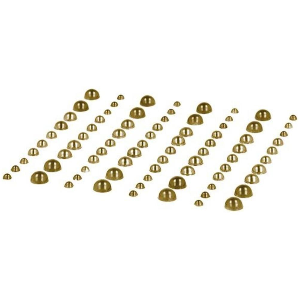 160 Perline Adesive Oro Chiaro - Foto 1