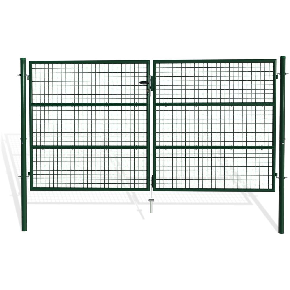 Cancello A Battente In Rete Metallica 3m Olga 300b150 Verde - Foto 1
