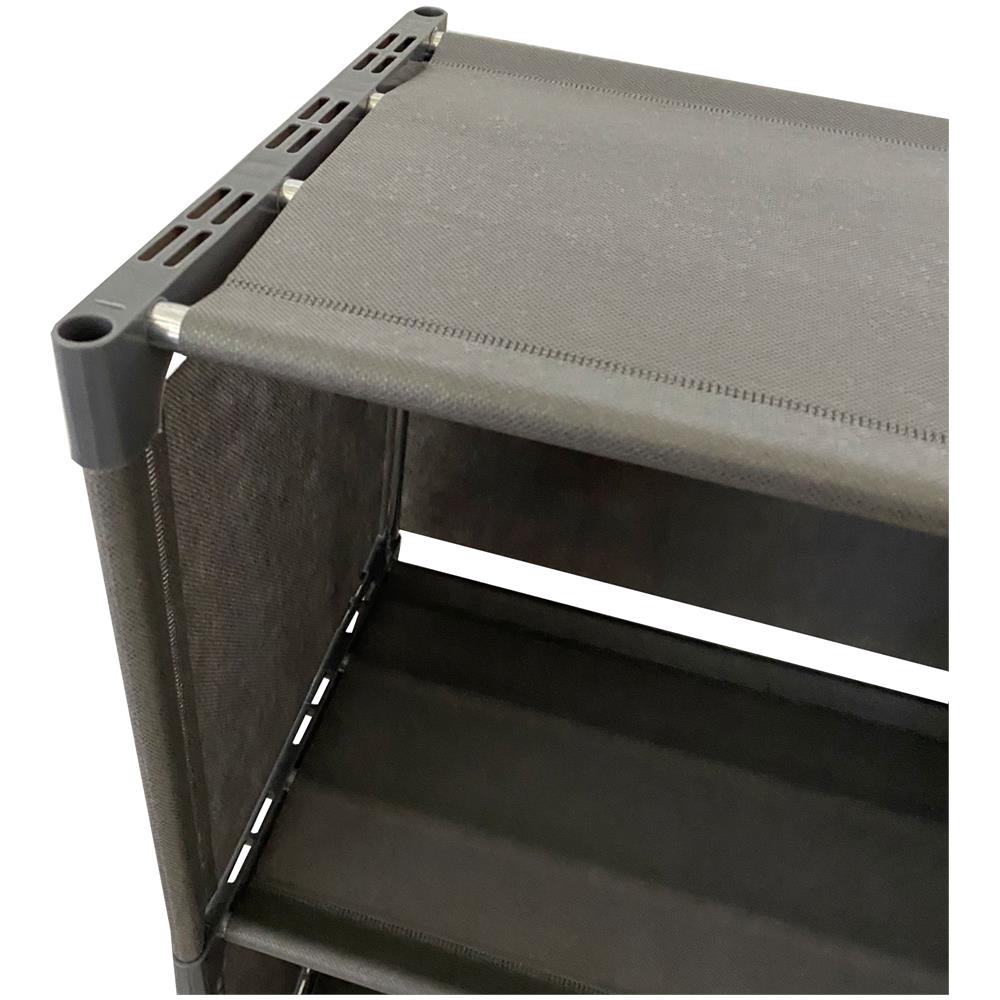 Scaffale Organizzativo 5 Piani 10 Fori Pvc E Tessuto Home 125x80x29 Cm - Foto 2