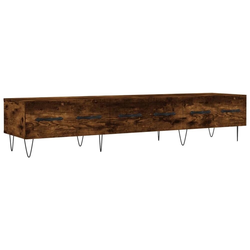 Mobile Porta Tv Rovere Fumo 150x36x30 Cm In Legno Multistrato - Foto 2