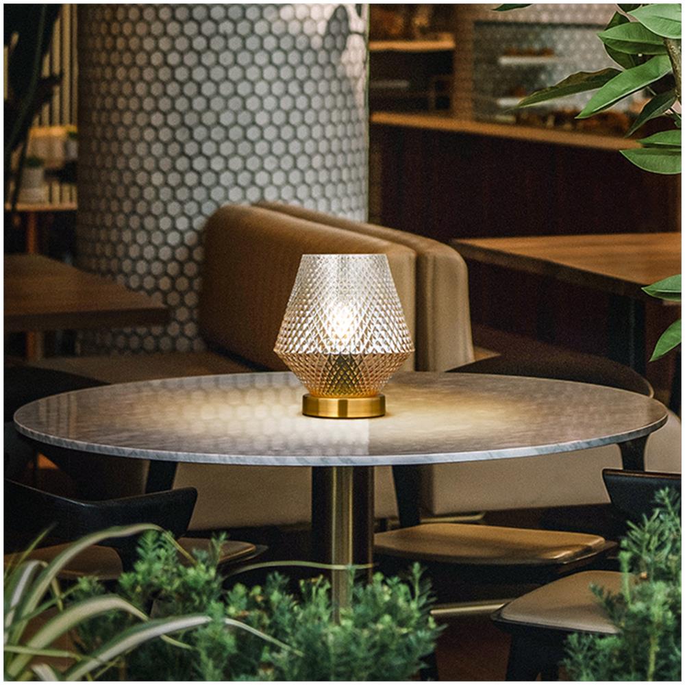 Lampada Da Scrivania In Metallo Moderna Play Blu Cromo 1 Luce E14