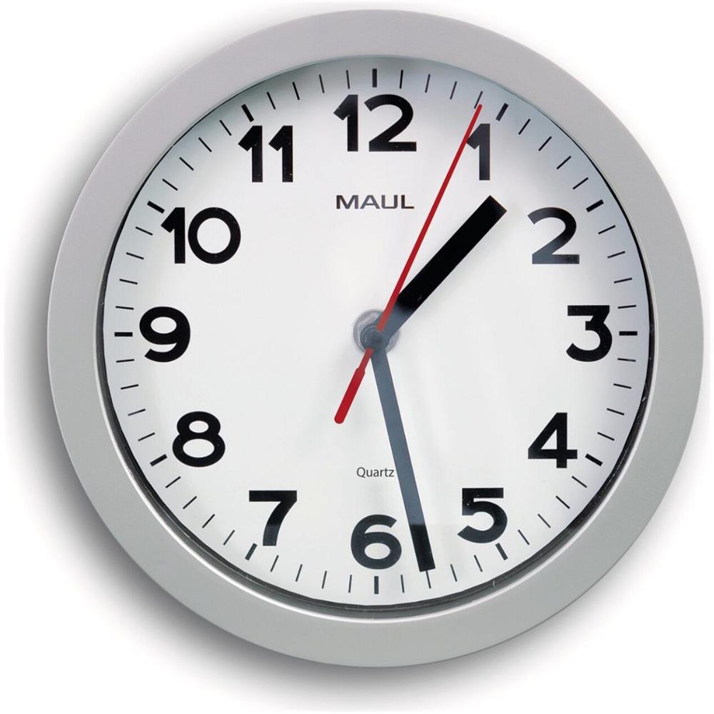 9052995 orologio da parete e da tavolo Orologio al quarzo Rotondo Argento - Foto 1