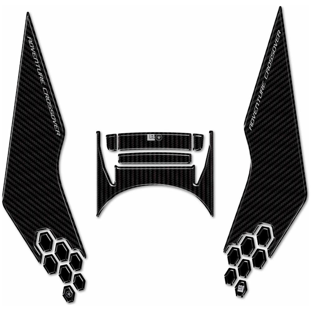 Adesivi 3D Protezioni Centrali Pedana Scooter Compatibili Con Zontes 368 G 2025 - Foto 1