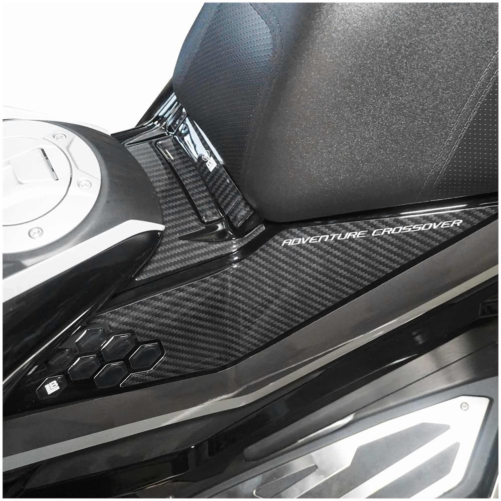 Adesivi 3D Protezioni Centrali Pedana Scooter Compatibili Con Zontes 368 G 2025 - Foto 2
