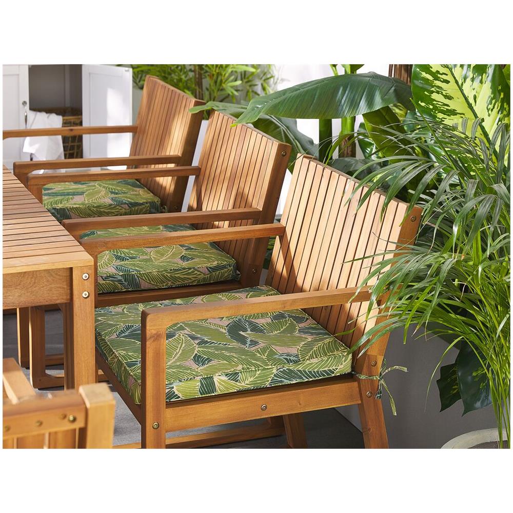 Cuscino Con Stampa A Foglie Per Sedia Sassari - Foto 2