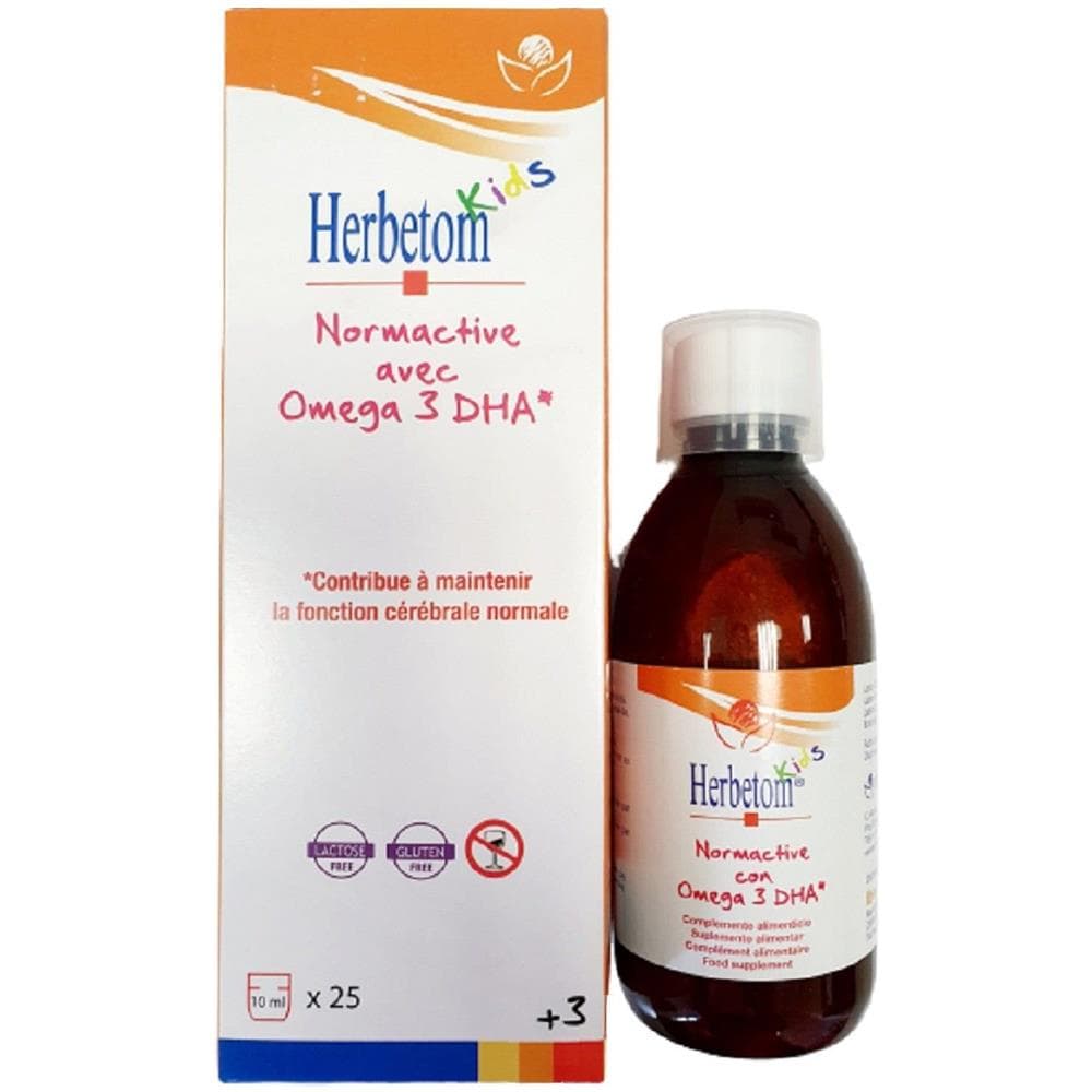 Bambini Normactive 250 Ml Omega 3 Con Vitamine A, E, D Per I Bambini Attivi - Foto 1