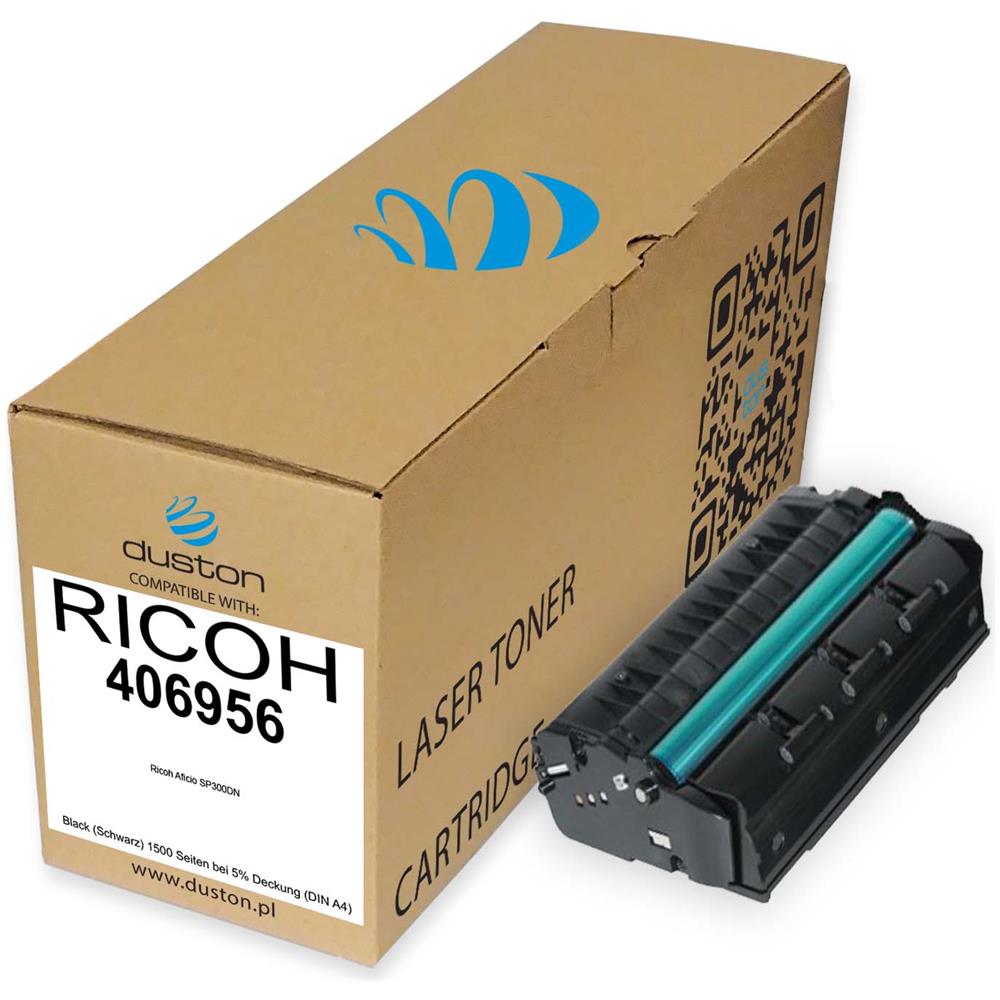TONER COMPATIBILE - 5x 406956 Negro Compatible Con Ricoh Aficio Sp300 Sp300n Sp300dn - Foto 2