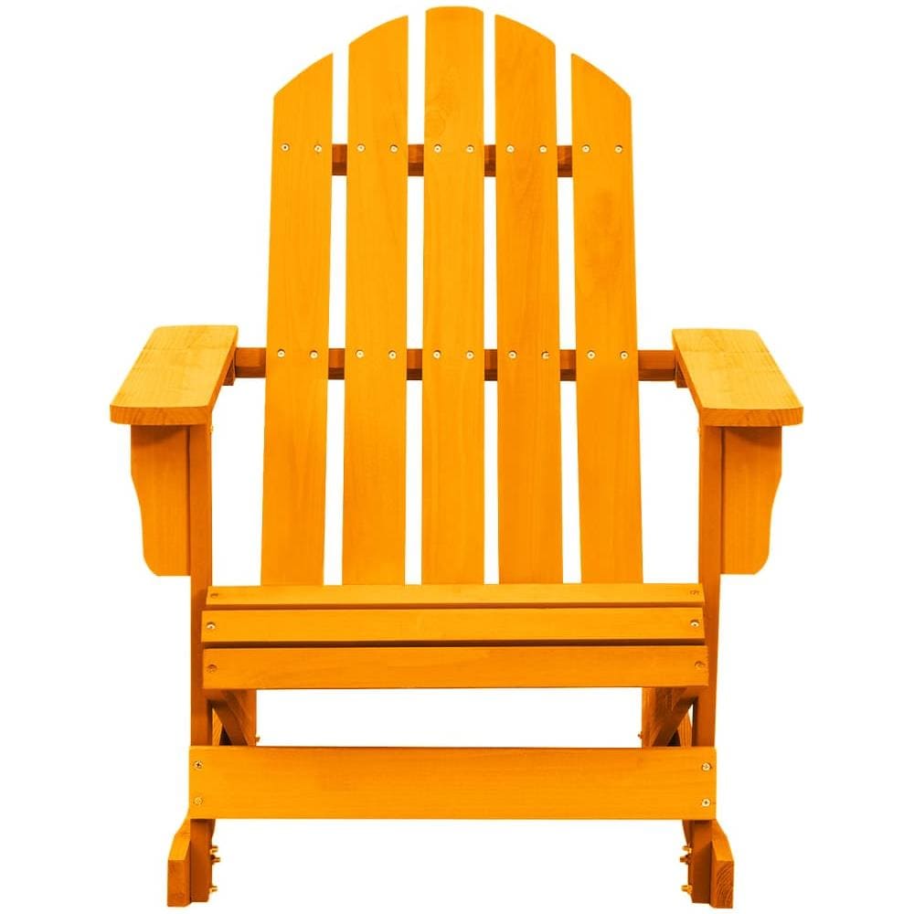 Sedia a Dondolo Giardino Adirondack in Legno di Abete Arancione - Foto 3