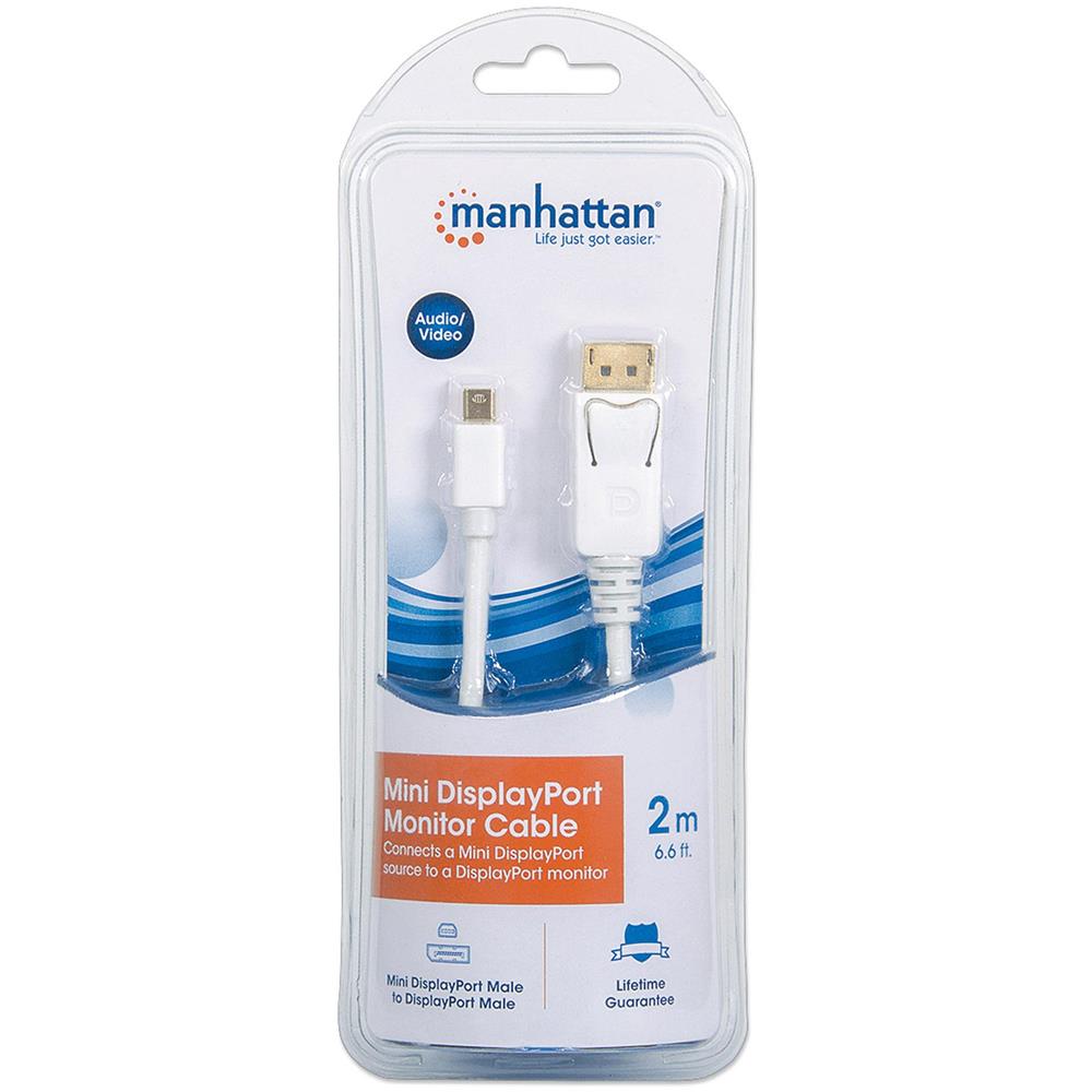 Adattatore Mini DisplayPort / DisplayPort Lunghezza 2m Colore Bianco - Foto 4