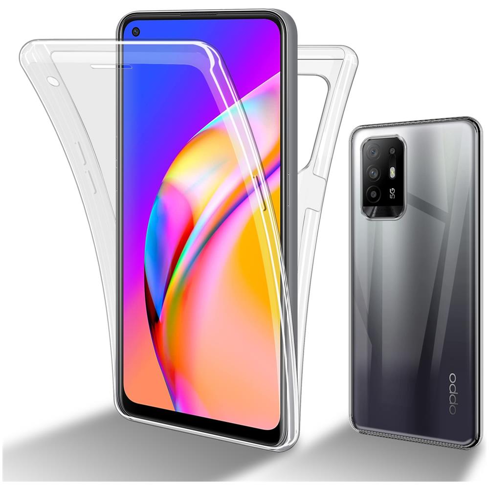 Custodia Compatibile Con Oppo A94 5g In Transparente - 360° Full Body Copertura Protettiva - Protezione Anteriore E Posteriore, Protezione A Tutto Tondo Con Protezione Del Display - Foto 1