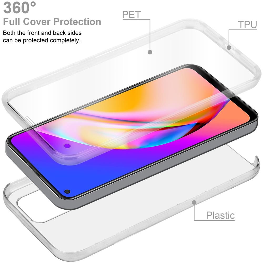 Custodia Compatibile Con Oppo A94 5g In Transparente - 360° Full Body Copertura Protettiva - Protezione Anteriore E Posteriore, Protezione A Tutto Tondo Con Protezione Del Display - Foto 2