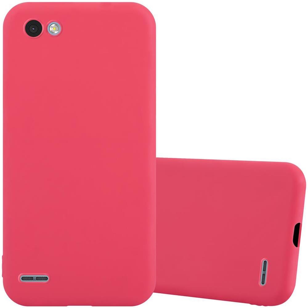 Cadorabo Custodia Compatibile Con Lg Q6 / G6 Mini In Candy Rosso - Coperchio Protettivo In Silicone Tpu Flessibile - Foto 1
