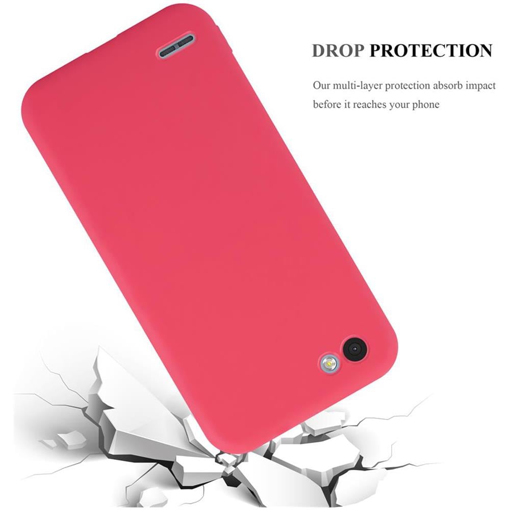 Cadorabo Custodia Compatibile Con Lg Q6 / G6 Mini In Candy Rosso - Coperchio Protettivo In Silicone Tpu Flessibile - Foto 8