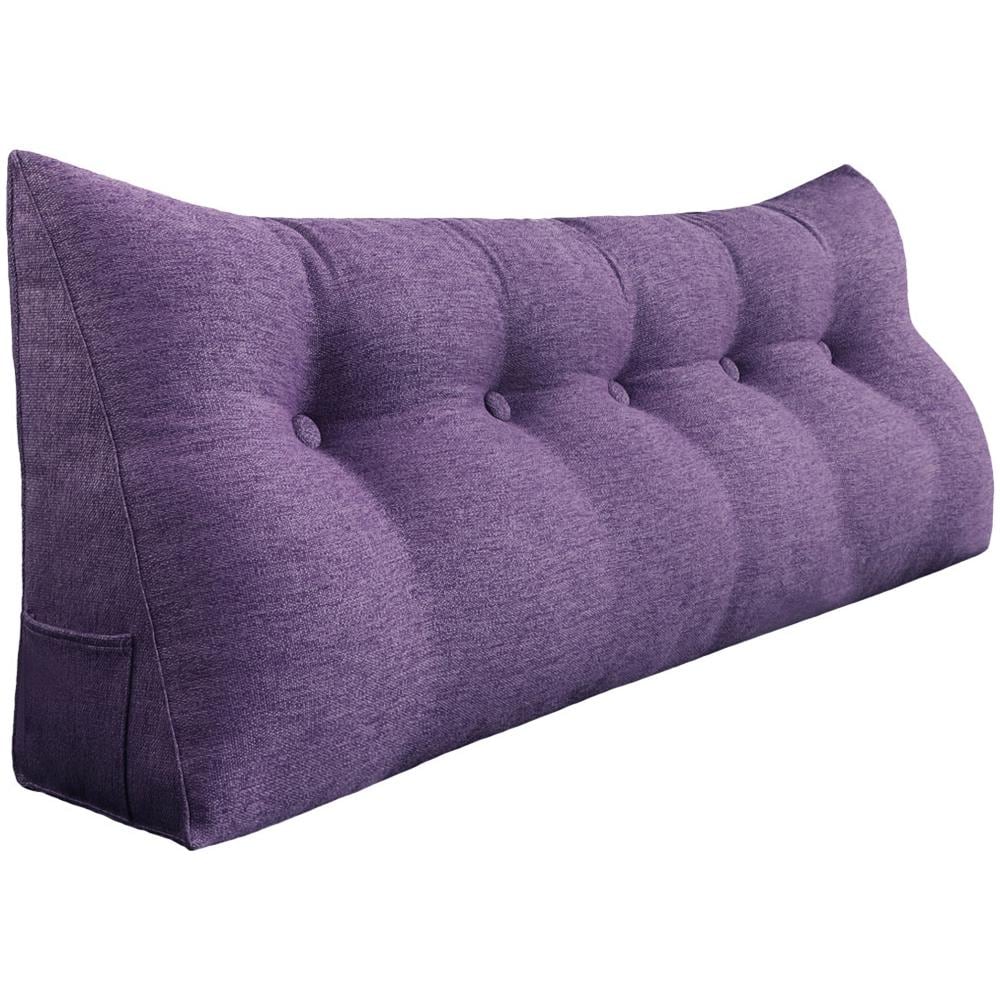 Cuscino A Cuneo Da Lettura Per Schienale, Cuscino Antireflusso Per Letto, Cuscini Gambe Lombare Di Supporto Per Divano, Grandi Testata Letto 160cm Lx20cm Px50cm A - Foto 1