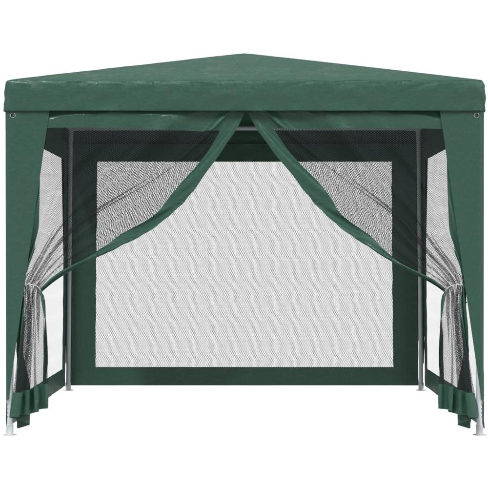 Tenda Per Feste Con 4 Pareti Laterali In Rete Verde 3x3 M Hdpe - Foto 3