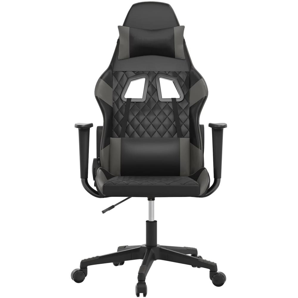 Sedia Da Gaming Nera E Grigia In Similpelle - Foto 3