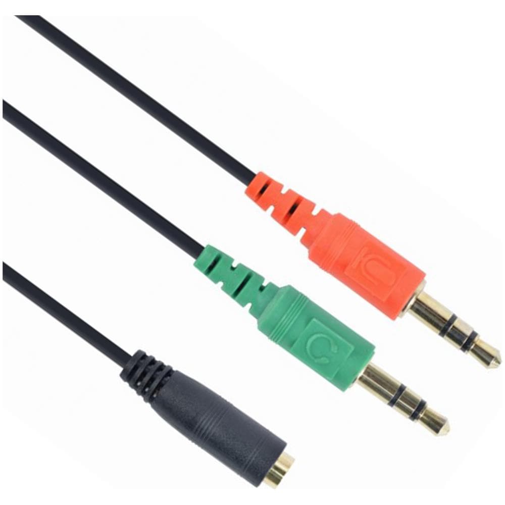 Cavo Cablexpert Da 3,5 Mm 4 Pin Maschio A Microfono Femmina Da 3,5 Mm Cca-418 - Foto 1