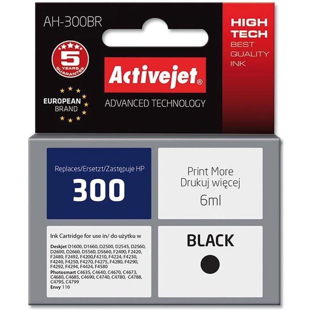 Inchiostro Activejet Ah-300brx (sostituisce Hp 300xl Cc641ee; Premium; 20 Ml; Nero) - Foto 2