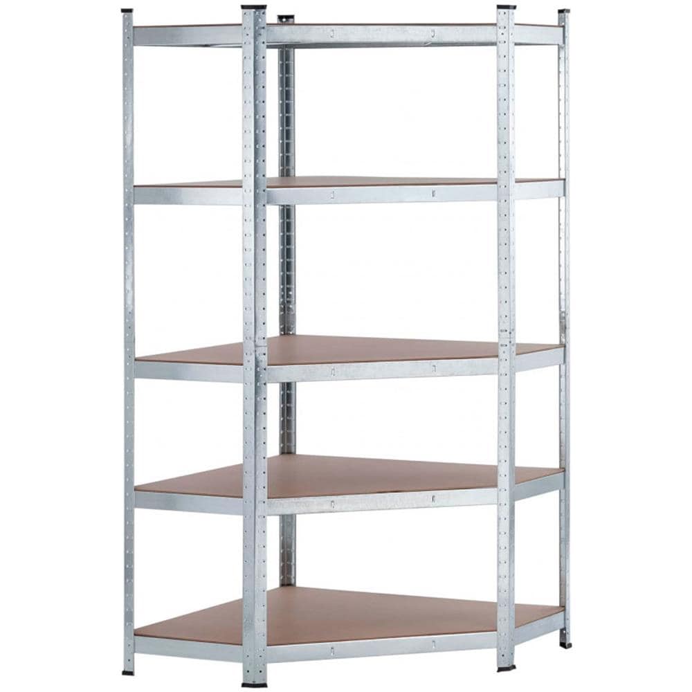 Scaffale In Metallo Zincato Home 875 Kg 5 Ripiani 180x90x40 Cm - Foto 5