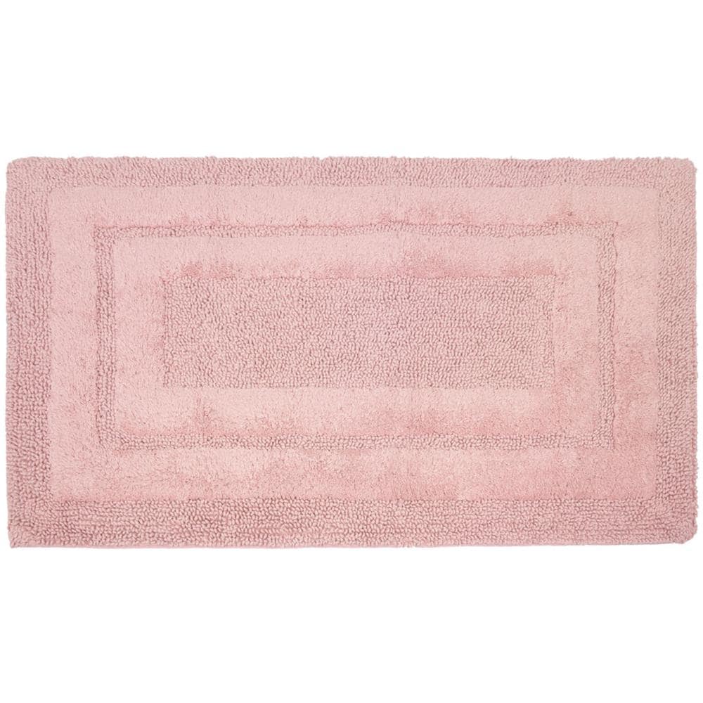 Tappeto Casa Bagno Cotone Spugna Morbida Tinta Unita Antiscivolo Sirio Rosa 55x130 Rosa - Foto 1