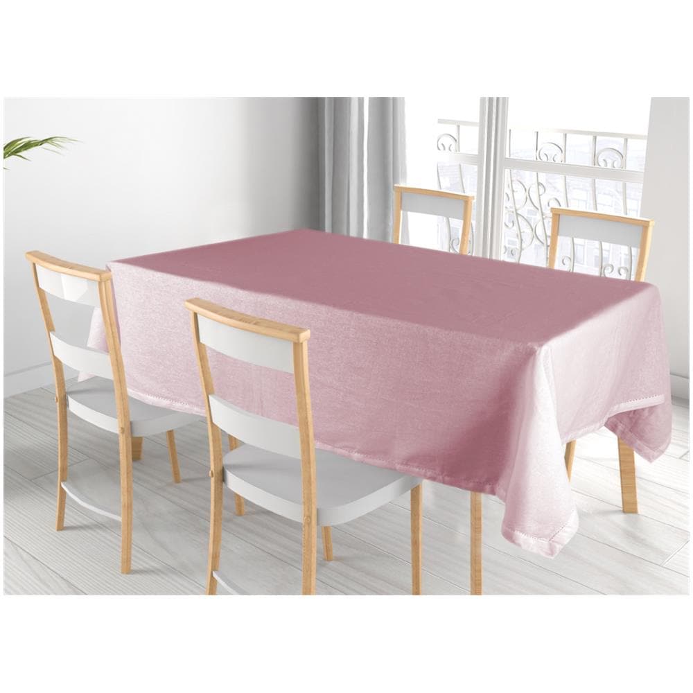 Tovaglia Cucina Soggiorno In Cotone Con Orlo A Giorno In Tinta Unita Vari Colori Ajour 140x180cm Polignac - Foto 1