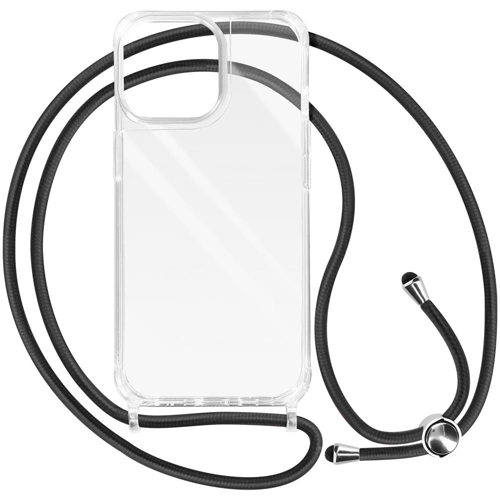 Cover Con Cordino Per Iphone 15 Pro Max Rigida Bumper Serie Corda Trasparente - Foto 1