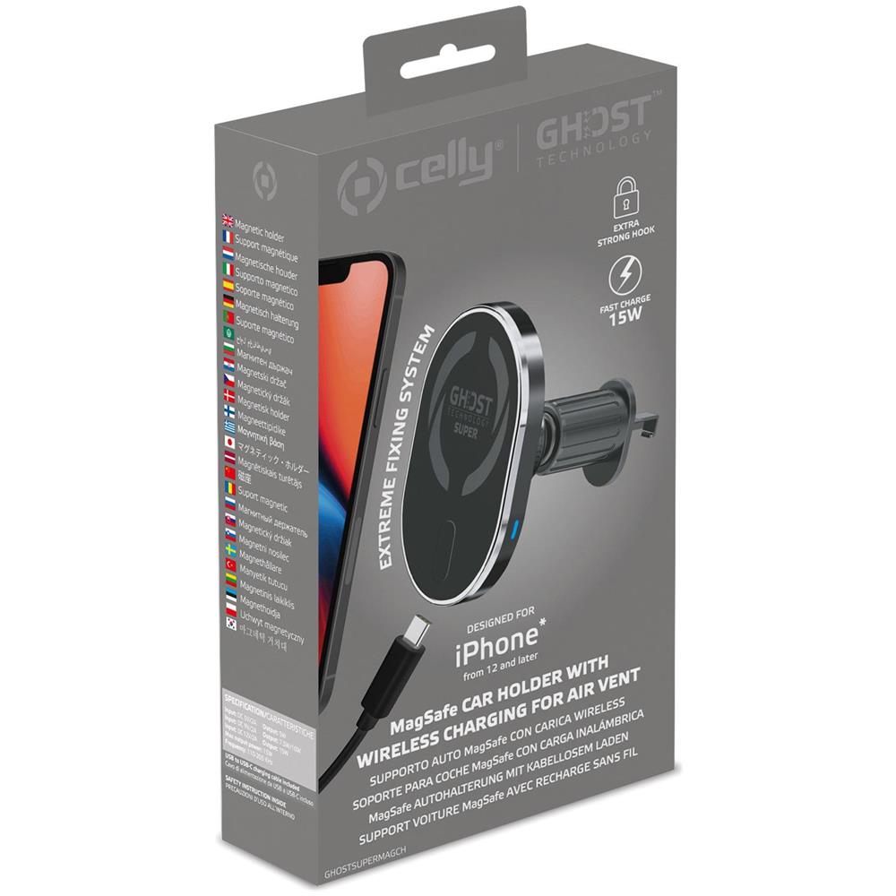 GHOSTSUPERMAGCH supporto per personal communication Supporto passivo Telefono cellulare /smartphone Nero - Foto 7