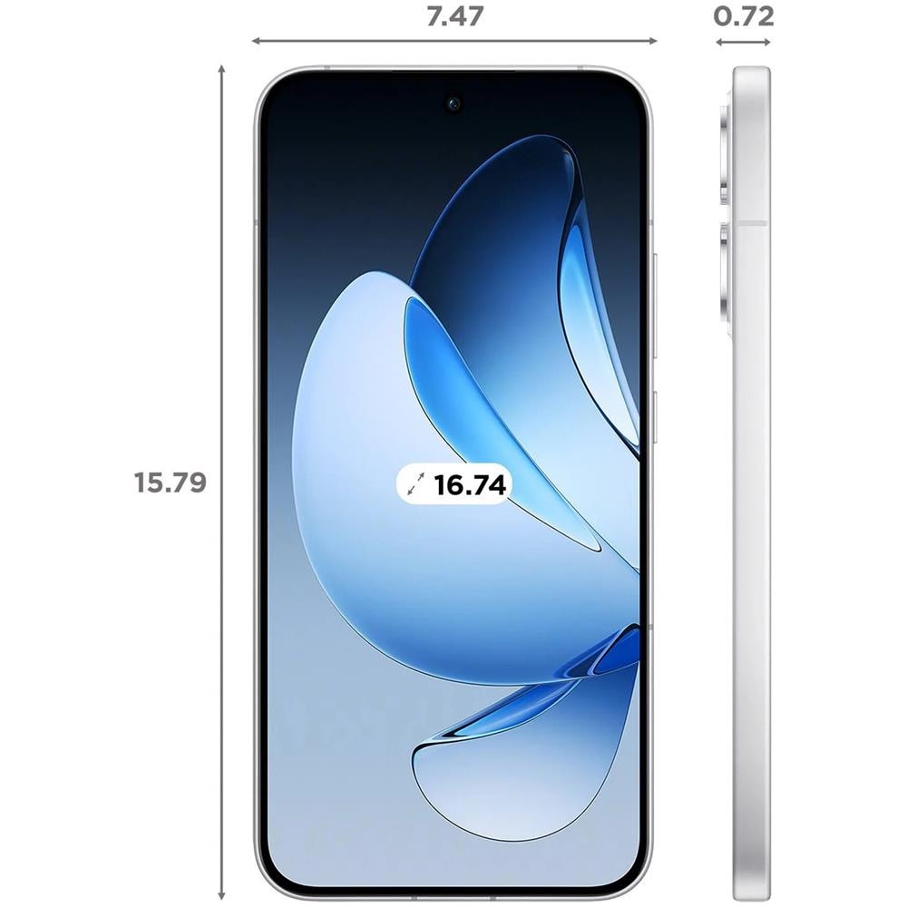 Reno13 5G 256GB 12GB Ram Display 6.59" Main Camera 50MP Dual Nano Sim USB Type-C Dimensity 8350 5600 mAh Plume White - Foto 8