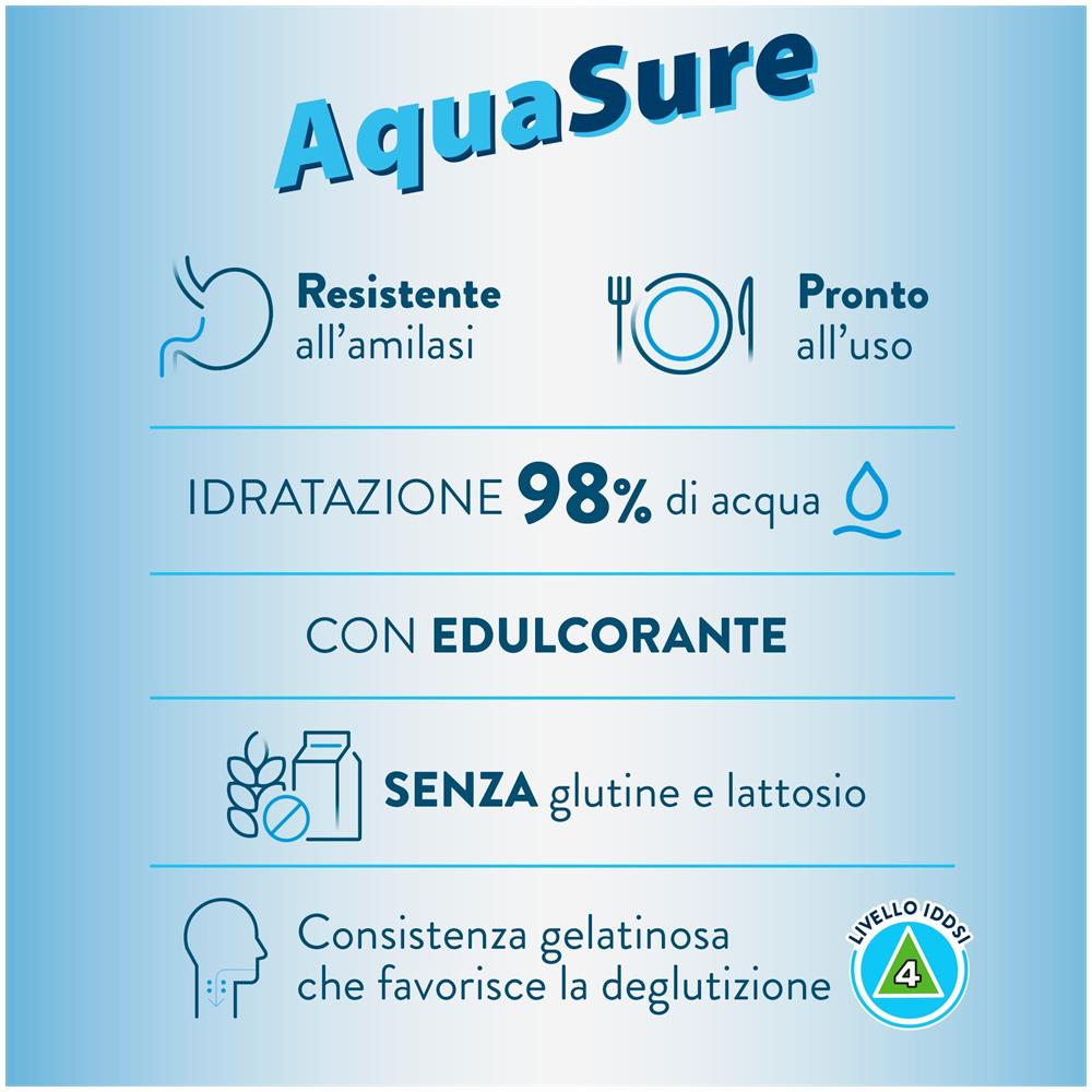 Aquasure Acqua Gelificata Arancia Edulcorata Multipack 4 Pezzi da 125 g - Foto 2