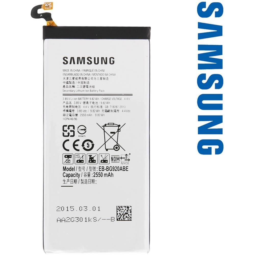 EB-BG920ABE Batteria Originale da 2550mAh per G920F Galaxy S6 - Foto 2