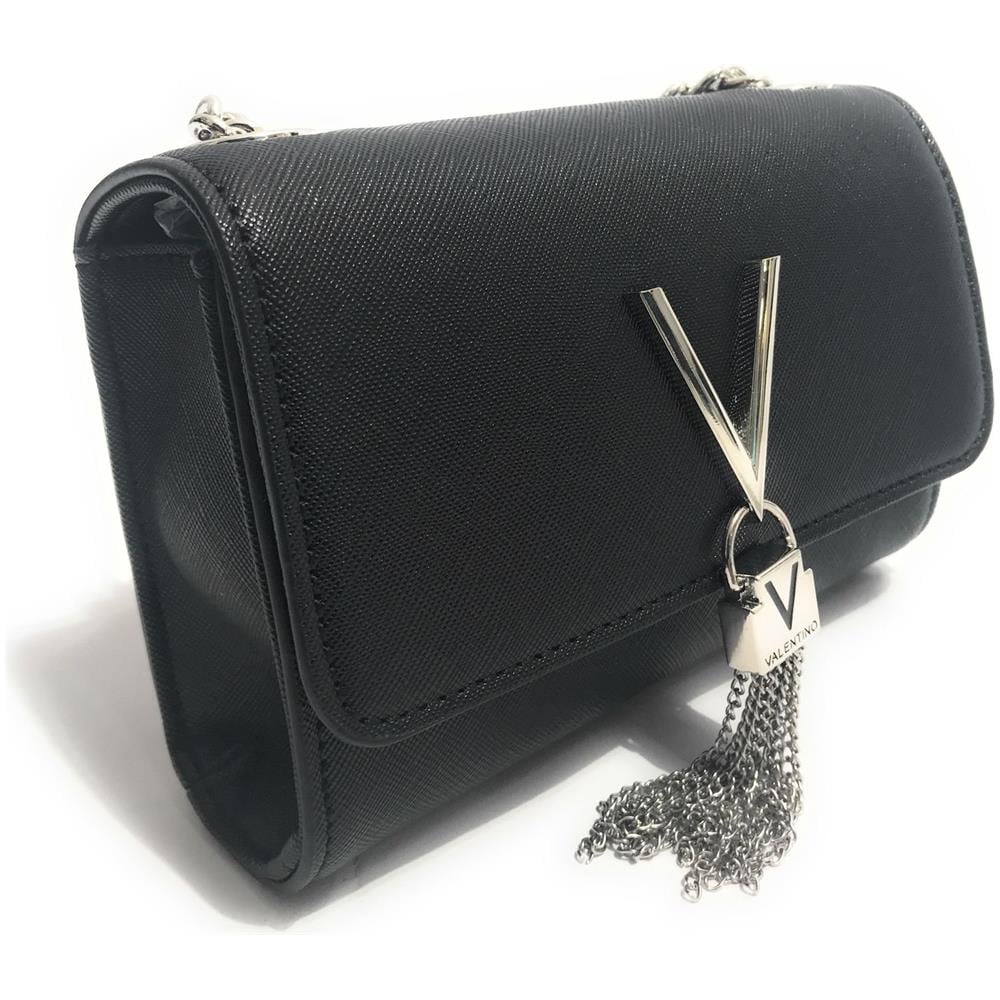 Borsa Donna Valentino By M. Valentino Tracollina Mod. Divina Ecopelle Saffiano Nero Bs18va217 - Foto 1