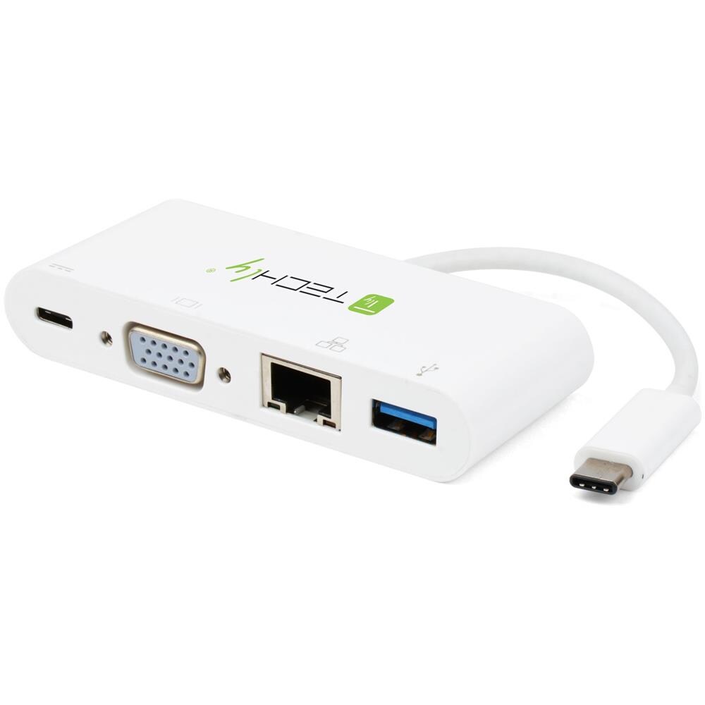 IADAPUSB31DOC2 replicatore di porte e docking station per notebook USB 3.2 Gen 1 (3.1 Gen 1) Type-C Bianco - Foto 1