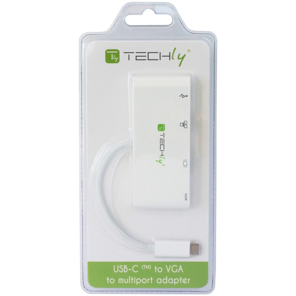 IADAPUSB31DOC2 replicatore di porte e docking station per notebook USB 3.2 Gen 1 (3.1 Gen 1) Type-C Bianco - Foto 2