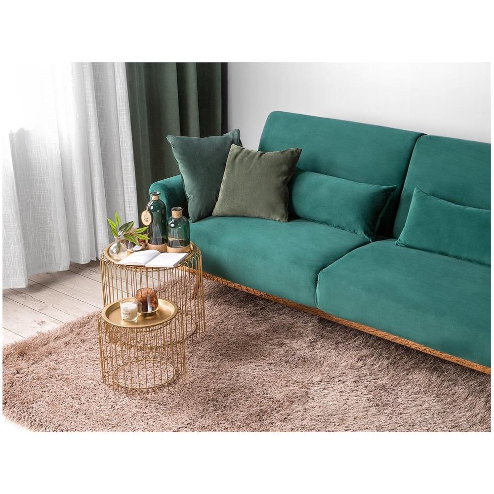 Tappeto Shaggy Rettangolare Di Color Beige 160 X 230 Cm Cide - Foto 2