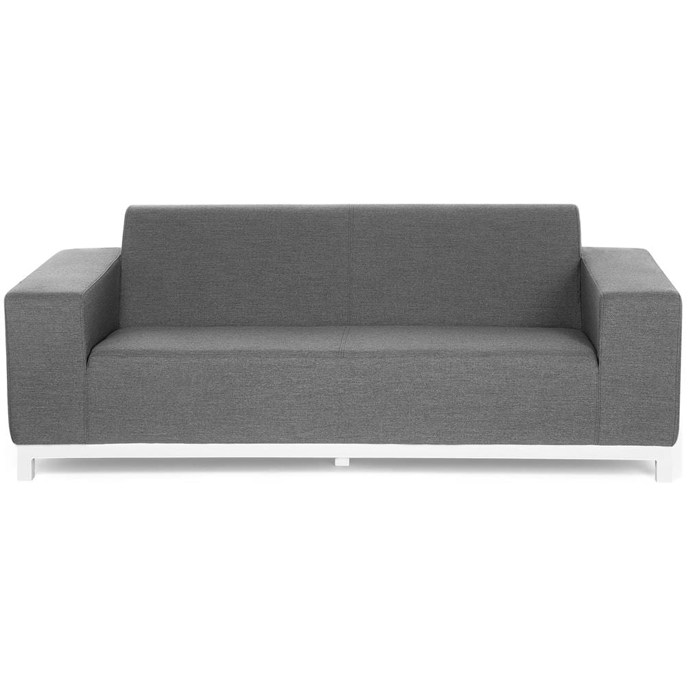 Divano Da Giardino Imbottito 3 Posti Grigio Rovigo - Foto 1