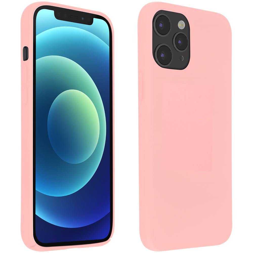 Cover Silicone Iphone 12 / 12 Pro Semi-rigida Opaca Soft Touch Rosa - Foto 1