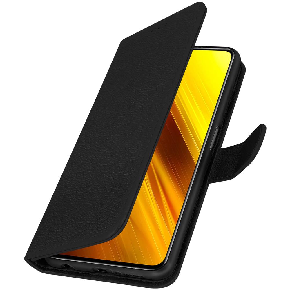 Custodia Xiaomi Poco X3 / X3 Pro Portadocumenti Funzione Supporto Nero - Foto 5