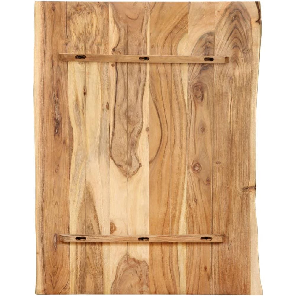 Piano del Tavolo in Legno Massello di Acacia 80x (50-60) x2,5 cm - Foto 2