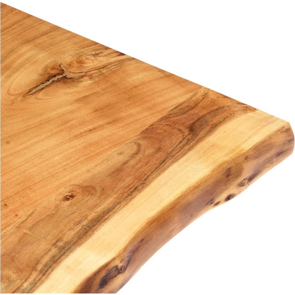 Piano del Tavolo in Legno Massello di Acacia 80x (50-60) x2,5 cm - Foto 3