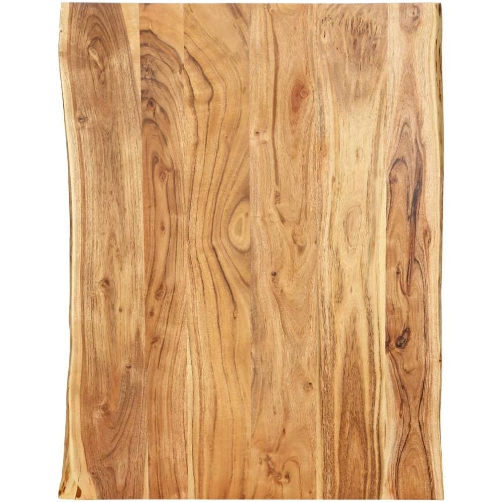 Piano del Tavolo in Legno Massello di Acacia 80x (50-60) x2,5 cm - Foto 1