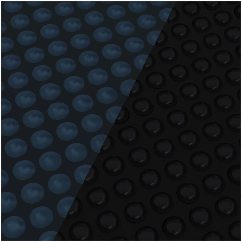 Pellicola Galleggiante Solare Pe Piscina 450x220 Cm Nero E Blu - Foto 2