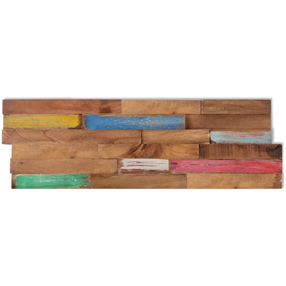 Pannelli per Pareti 10 pz 1,03 m² in Legno Massello di Teak - Foto 2