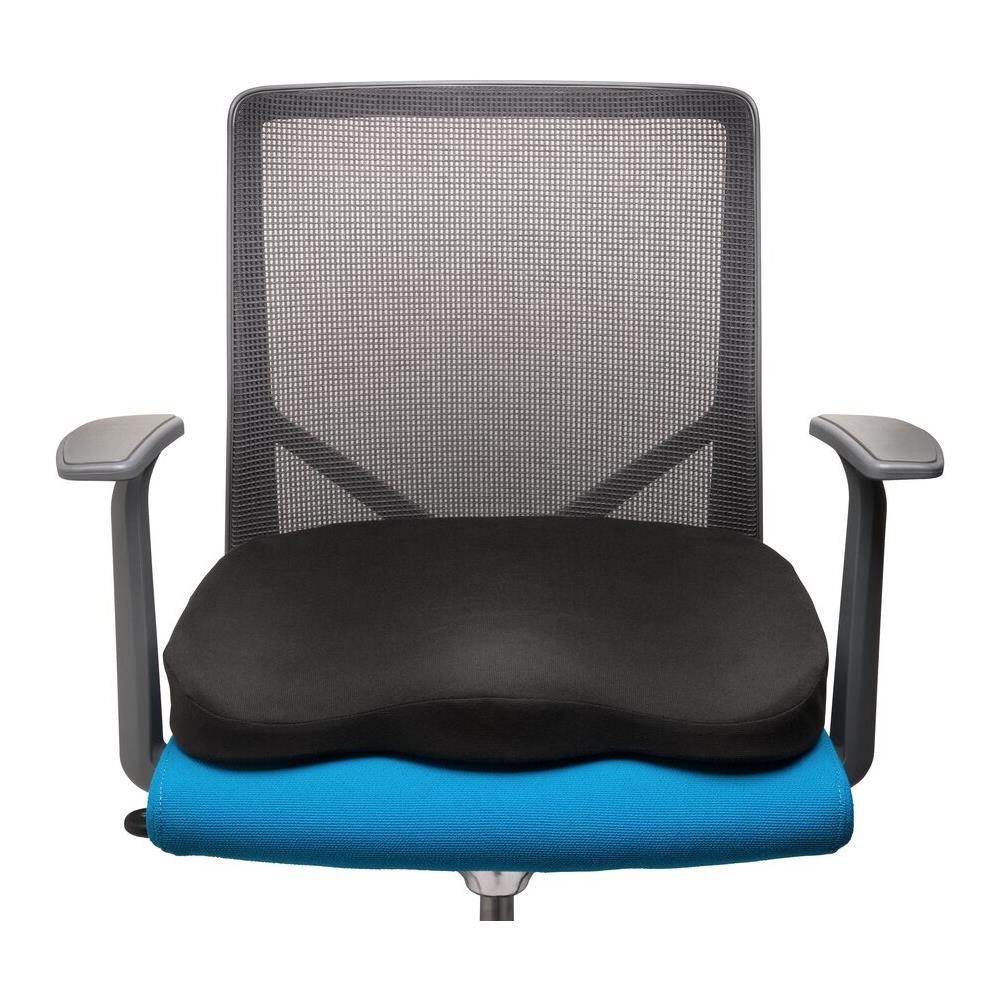 K55805WW Cuscino per Sedile Ergonomico in Memory Foam, Nero, Sostegno della Schiena, Miglioramento Posturale, Alleviamento della Sciatalgia, Supporto Antiscivolo - Foto 13