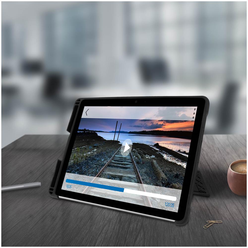 Cover Microsoft Surface Go 10.1 Rigida Supporto Video Stm Goods Trasparente Nero - Foto 2