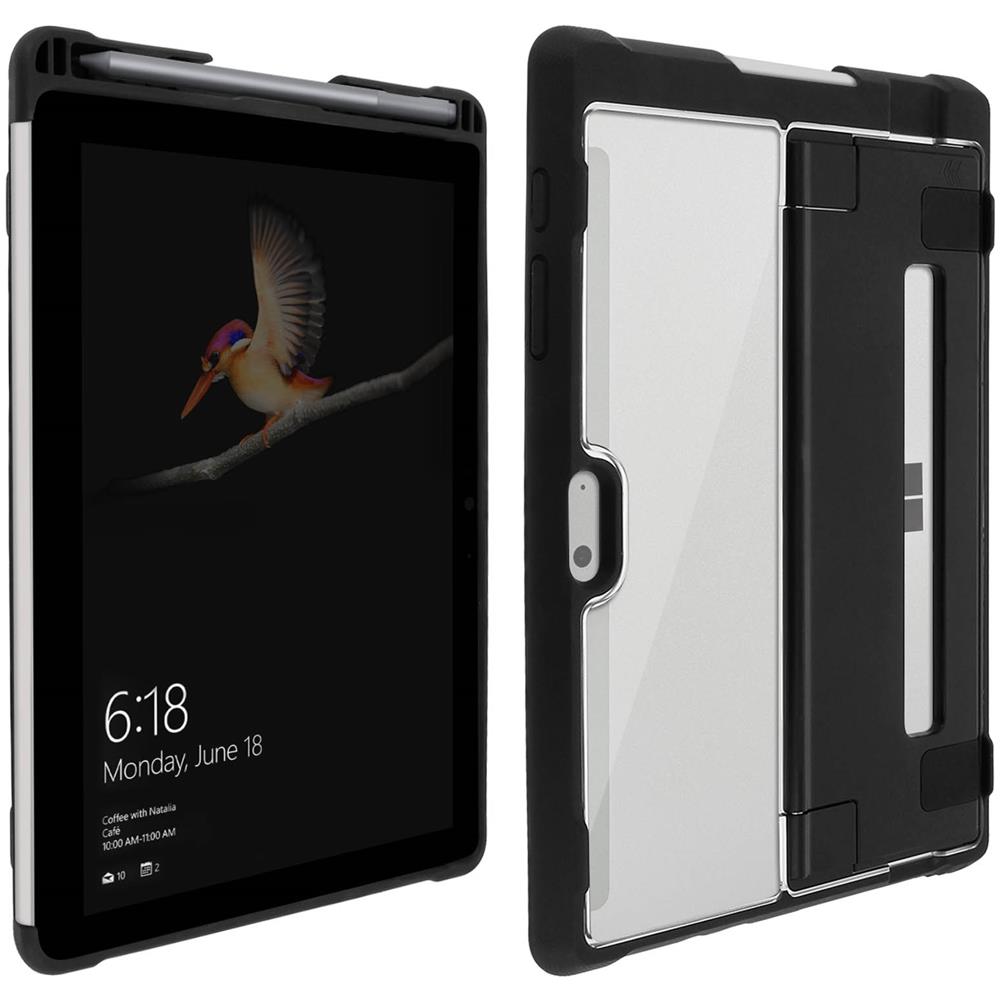 Cover Microsoft Surface Go 10.1 Rigida Supporto Video Stm Goods Trasparente Nero - Foto 1