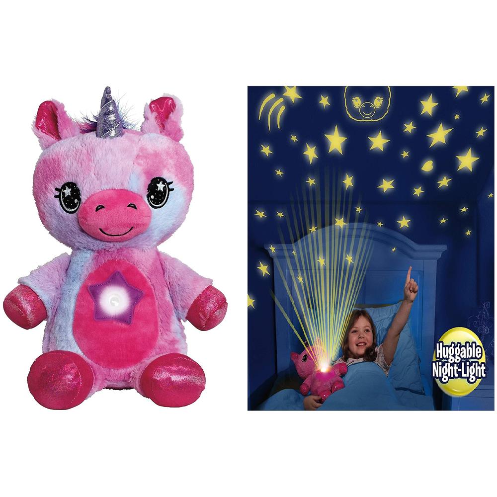 Ontel Star Belly Dream Lites, Luce Notturna Peluche, Cucciolo Blu Peluche (unicorno Rosa) - Foto 1