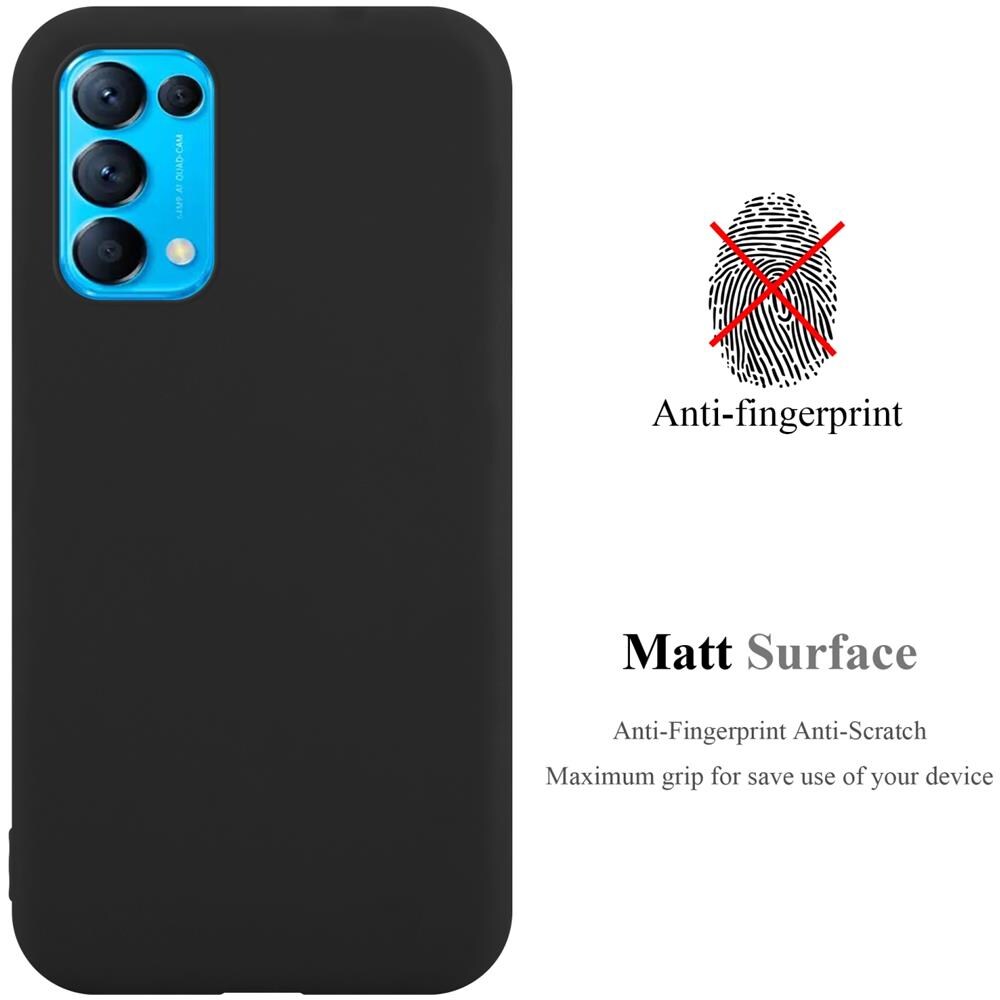 Custodia Compatibile Con Oppo Find X3 Lite In Candy Nero - Coperchio Protettivo In Silicone Tpu Flessibile - Foto 2