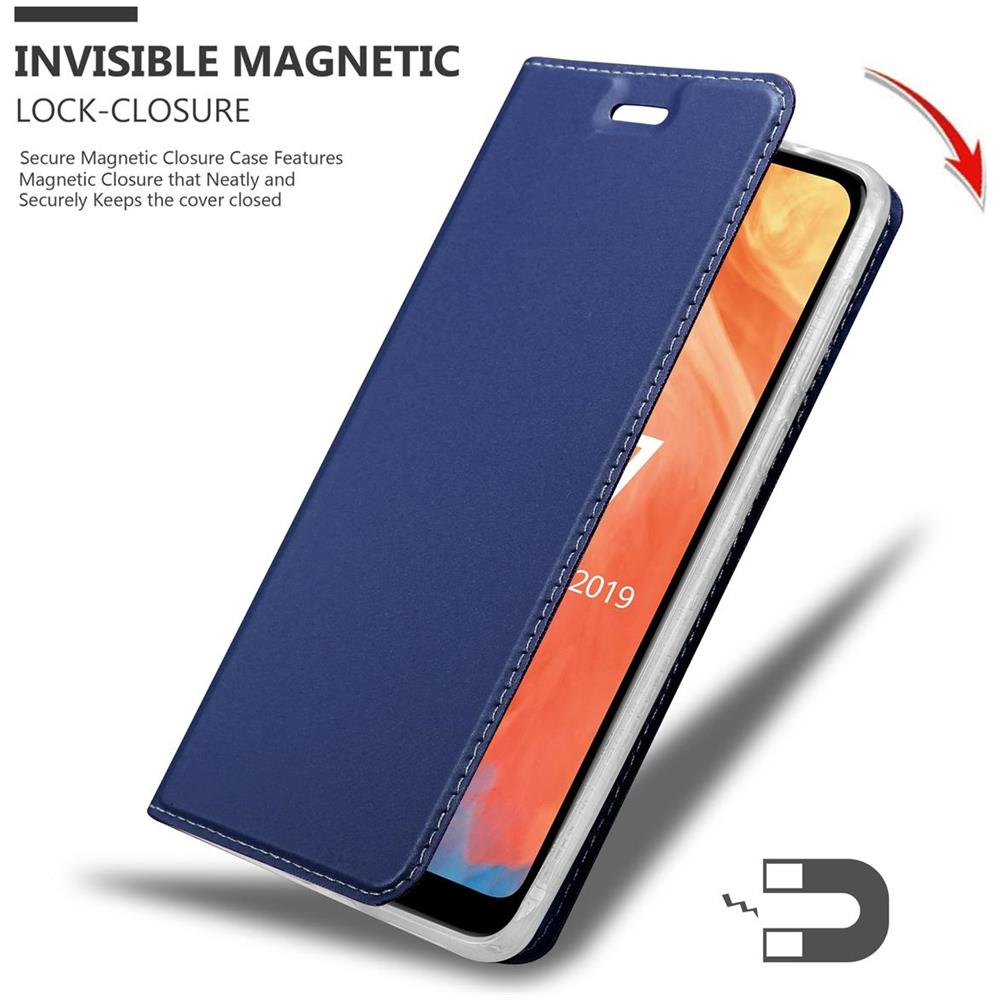 Custodia Compatibile Con Huawei Y7 2019 / Y7 Prime 2019 In Classy Blu Scuro - Coperchio Protettiva Con Chiusura Magnetica, Funzione Stand E Tasca Per Le Carte - Foto 8